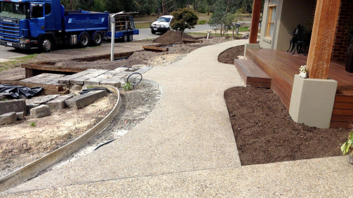 Concrete Paving with Steps